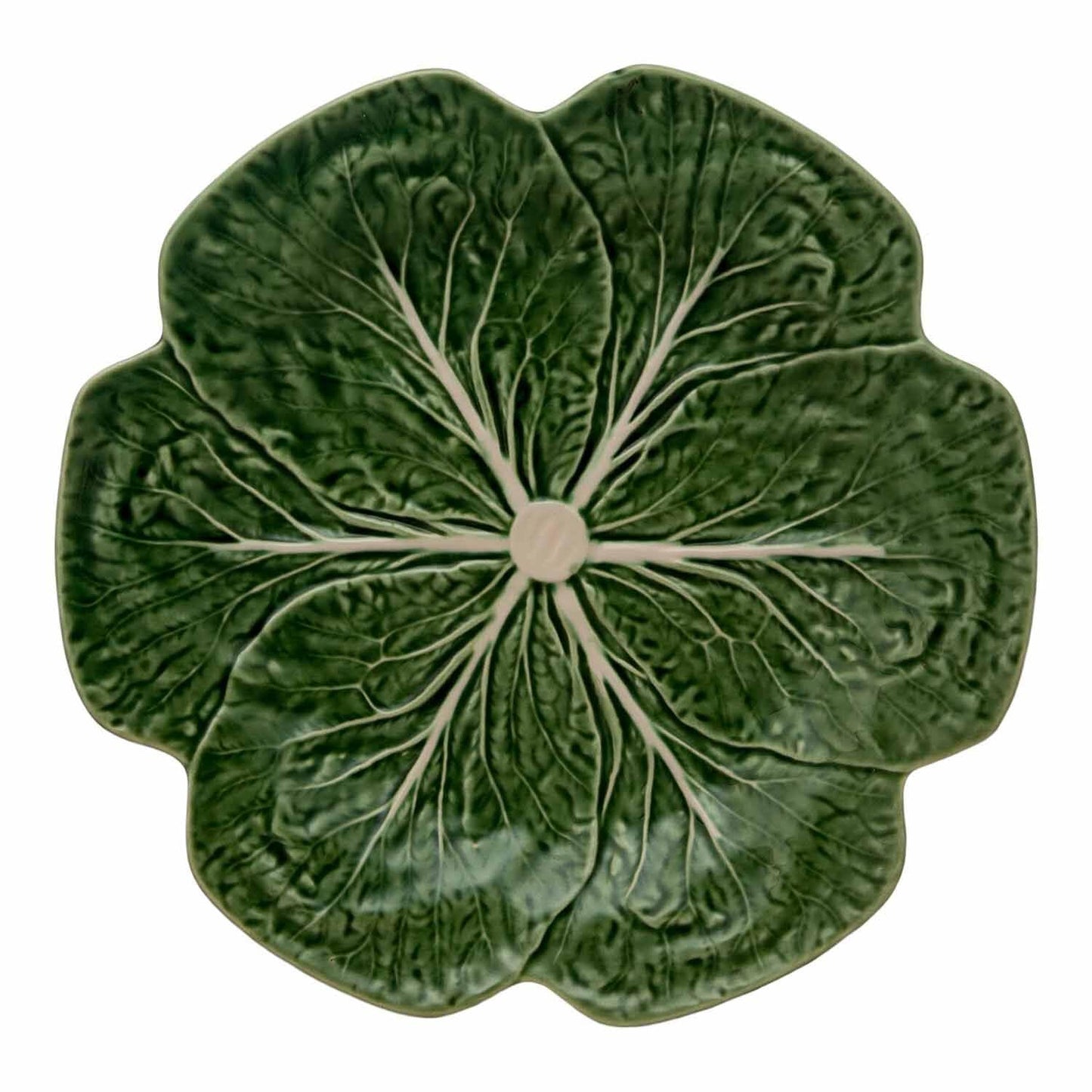 Bordallo Pinheiro Cabbage Green Dinner Plate, Set of 4