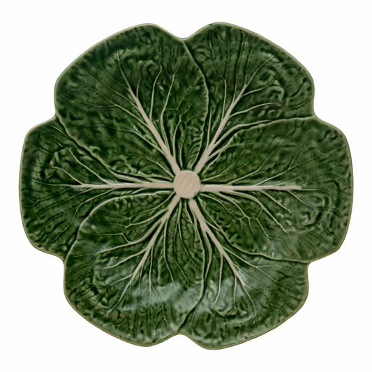 Bordallo Pinheiro Cabbage Green Dinner Plate, Set of 4