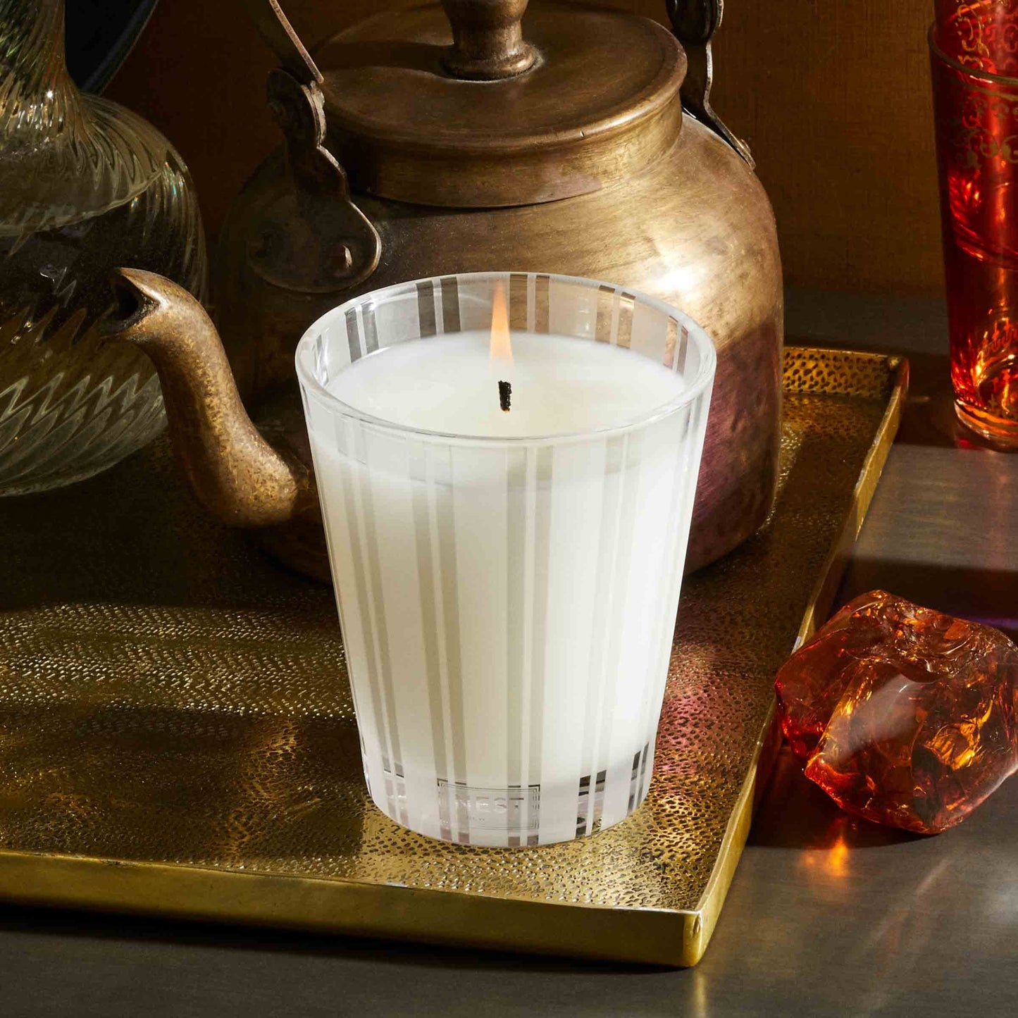 NEST New York Scented Classic Candle, Moroccan Amber - 8.1 oz - Up to 60-Hour Burn Time - Reusable Glass Vessel